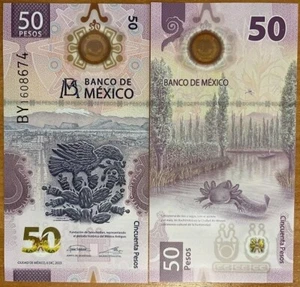 Mexico 50 Pesos 2023 UNC 6.12.2023 P. W133 s. Victoria Rodríguez Ceja & Alejandr - Picture 1 of 1