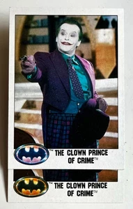 1989 Topps Batman #4 Clown Prince of Crime ERROR Card Nicholson Joker Pink Logo - Picture 1 of 3