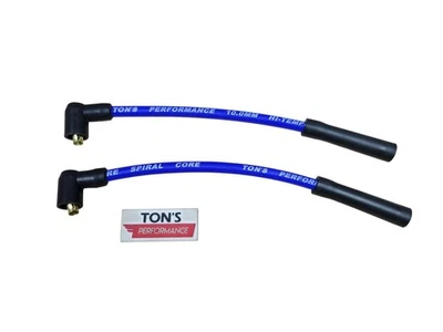 Cables de bujía Ton's Blue 10 mm Harley 95-03 Sportster XL para reubicación de bobina Foto 1 de 4