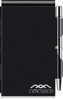 "Metal Small Notebook, Mini Notepad, Small Pocket Notepad Aluminum Note Case wit - Image 1 of 4