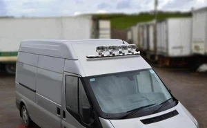 Roof Bar + Spots + LEDs For Saic Maxus Deliver 9 Front Medium High Van Stainless - Picture 1 of 9