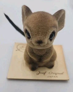 Vintage 1 3/4" Josef Originals Flocked Mouse - George Good - Bild 1 von 4