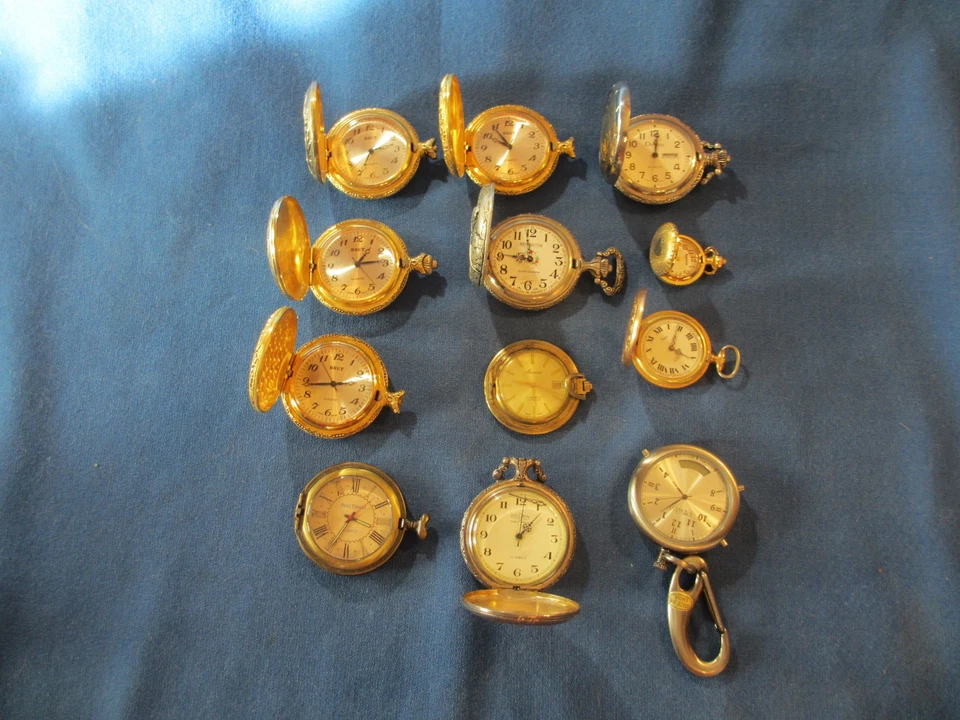 Watchmaker Estate CONTEMPOARY POCKET WATCH LOT PARTS PIECES CASES 4 PARTS REPAIR - Image 1 of 3