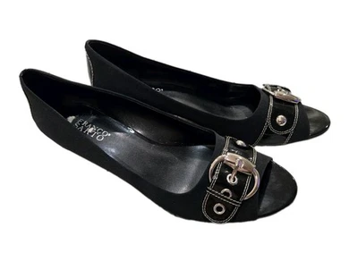 Zapatos Franco Sarto Negros Peep Toe Talla 11 Foto 1 de 4