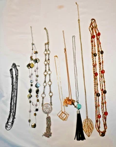 Costume Jewelry Necklaces - Lot of 8 - Picture 1 of 5