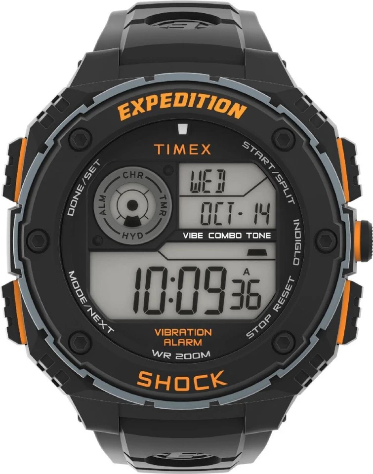 Timex TW4B24200 Men's Expedition Rugged Digital 50mm Resin Strap Watch