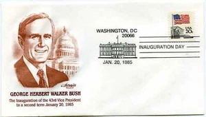 1985 Bush Artmaster Inauguration Day Cover - Imagen 1 de 1