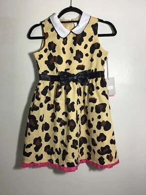 Nwt Harajuku Mini Target Girls Leopard Print Pink Mini Dress XL 14/16 Sleeveless - Image 1 of 4