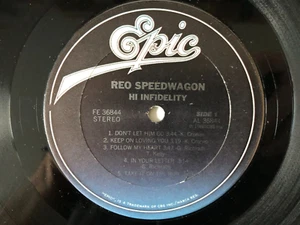 ++RECORD ONLY NO COVER++ REO Speedwagon HI INFIDELITY 1980 Epic G+ $2.00 - Picture 1 of 2
