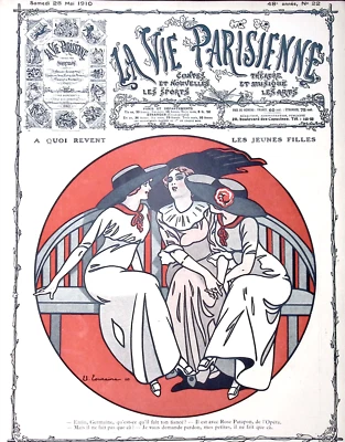 La Vie Parisienne Magazine 28 Mai 1910 Louraine What is the Dream - Image 1 of 4