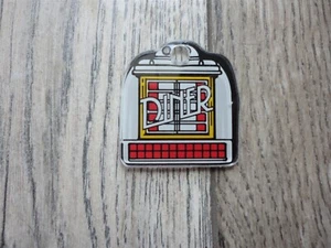 Diner Pinball Plastic Key Chain - Foto 1 di 1