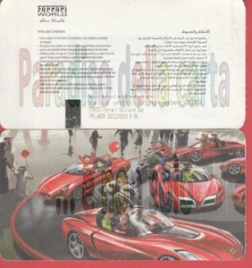 FERRARI WORLD ABU DHABI, BIGLIETTO TICKET MULTIPLE ENTRIES, 10.11.20 (rif. 046) - Imagen 1 de 1
