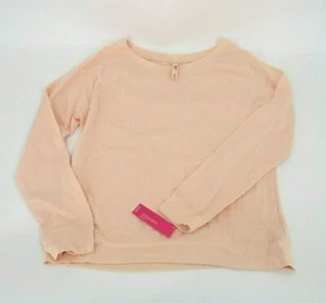 xhilaration Juniors Quilted Front Long Sleeve Sleep Shirt Size XL - Peach - Picture 1 of 4
