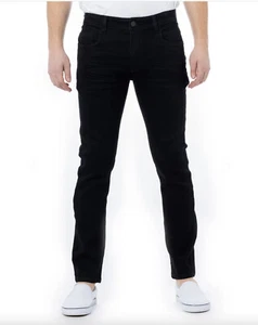 X-RAY MODERN SKINNY FIT STRAIGHT LEG STRECH DENIM Jeans jet black pants SIZE 32 - Picture 1 of 3