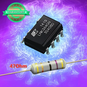 IC LNK364GN +1 Widerstand 47 Ohm 3 Watt - Reparaturset AEG, Whirlpool, Bauknecht - Bild 1 von 1