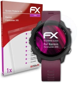 atFoliX Szkło ochronne do Garmin Forerunner 245 9H Hybrid-Glass - Zdjęcie 1 z 8