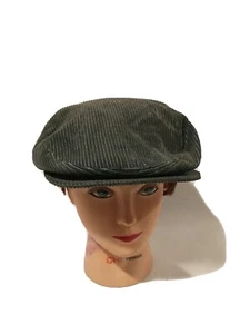 Cappello vintage anni 60 Happy Cappers golf velluto a coste secchiello newsboy RARO verde oliva M-L - Foto 1 di 11