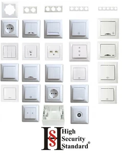 Gunsan Visage Schalter Steckdose Taster Sat Jalousie Rahmen wählbar - Bild 1 von 28