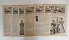 Lot 6 journaux la mode illustrée année 1894 original Victorian Fashion papers D