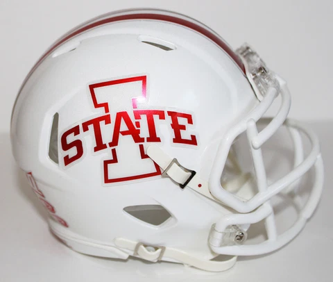 2017 Iowa State Cyclones Custom Riddell Mini Helmet vs Akron Cover
