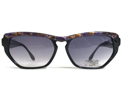 Gafas de sol vintage Emilio Pucci 91450 PU.84 negro púrpura marcos con lentes moradas Foto 1 de 4