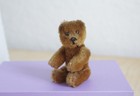 Vintage Miniature Schuco Jointed Bear 2,5inch Mohair rare metal eyes