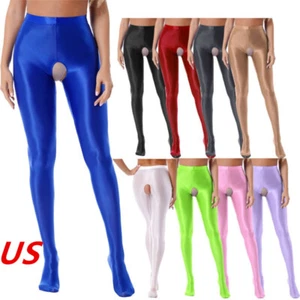 Pantimedias para mujer sin entrepierna cintura alta pantalones entrepierna abierta yoga deportes medias - Imagen 1 de 109