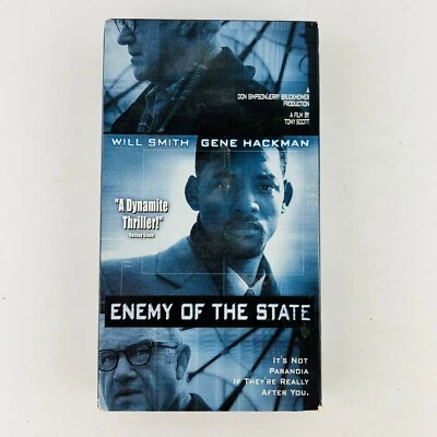 Enemy of the State VHS Video Tape Will Smith Gene Hackman Jon Voight Lisa Bonet - Image 1 of 2