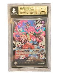 BGS 9.5 ONE PIECE OP06-093 PERONA SR STORE TREASURE CUP 2024 September winner - Picture 1 of 1