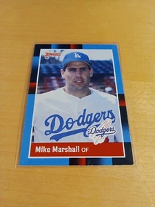1988 DONRUSS #229 MIKE MARSHALL Los Angeles Dodgers Baseball Card, Outfield (VG) - Picture 1 of 2