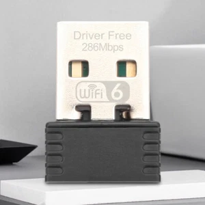 WIFI6 USB WIFI Network Cards Free Drive 2.4GHz Mini WiFi Dongle 802.11b/g/n/ax - Afbeelding 1 van 12