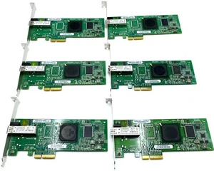 (6) Qlogic QLE2460-HP 4Gb Single Port Fibre Channel PCI Express PX2510401-70 C - Picture 1 of 6