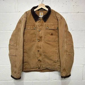 Carhartt Sandstone Duck Tractor Jacket “Brown” 103194-211 Men’s Medium - Picture 1 of 9
