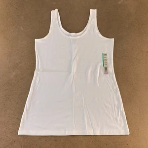 No Boundaries Juniors Size XL (15-17) White Scoop Neck Tank Top NWT - Picture 1 of 8