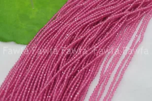 Venta al por mayor 10 hebras gemas de turmalina natural facetadas redondas cuentas sueltas de 15" - Imagen 1 de 1