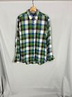 Marc O'Polo, Men's Green + Blue Check Long Sleeved Shirt, Size Large - Used