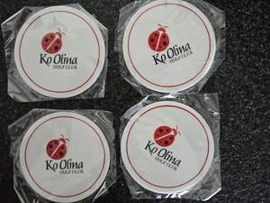 Vier (4) Ko Olina Marienkäfer Untersetzer rutschfest Silikon rot weiß schwarz Käfer fangen  - Bild 1 von 3