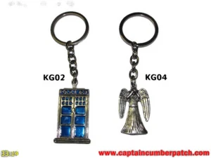 steampunk keyring Doctor Who tardis weeping angel timelord #KG02 #KG04 - Imagen 1 de 13