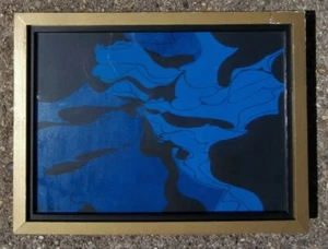 Pintura abstracta 1966 de Alan J. Klawans artista del área de Filadelfia Pennsylvania - Imagen 1 de 12