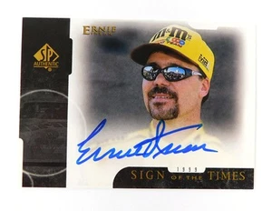 1999 SP Authentic Ernie Irvan Sign of the Times On Card Auto - Picture 1 of 2