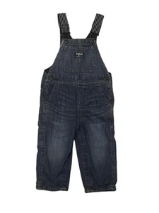 OshKosh B'gosh Vestbak blau Denim Overall Kleinkind Größe 18 Monate - Bild 1 von 6