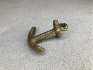 2” Vintage Antique Style Brass Ships Boat Anchor Desk Paperweight - Picture 1 of 5