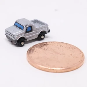 Micro Machines Insiders Ultrasmall Silver Datsun Pickup Truck Mini Miniature - Picture 1 of 8