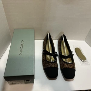 C. Paravano Women's Leopard Cheetah Mary Jane Shoes EU Size 39 - Picture 1 of 12