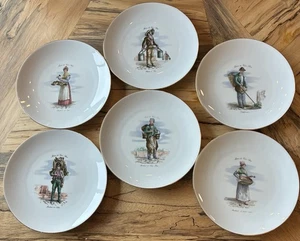 Vintage Set 6 Teller Trades Of Old Paris Collection Metiers Du Vieux Paris - Bild 1 von 10