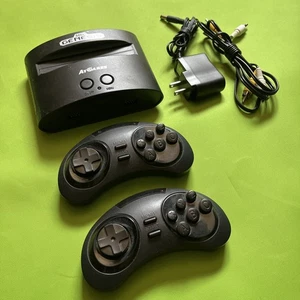 Consola de juegos clásica AtGames Sega Genesis 2 controladores inalámbricos cables probados - Imagen 1 de 3