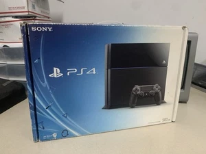 Sony Playstation 4 500GB CUH-1215A Console - Black Console Power/HD Cords & Box - Picture 1 of 9