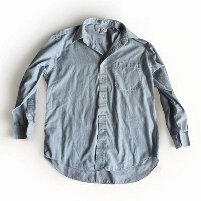 GIVENCHY Paris Collared Button Down Shirt Baby Blue With Blue Stripes Size 16 - Image 1 of 4