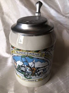 Bundeswehr Luftwaffe Deckel Bierstein Bundeswehr glänzender Zustand - Bild 1 von 14
