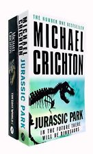 Michael Crichton 2 Books Collection Set The Lost World Jurassic Park